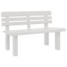 Durable White Garden Bench - 110x52 cm | HipoMarket