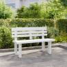 Durable White Garden Bench - 110x52 cm | HipoMarket