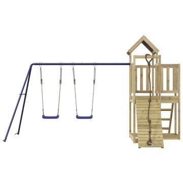 Outdoor Playset Impregnated Wood Pine - Fun for Kids