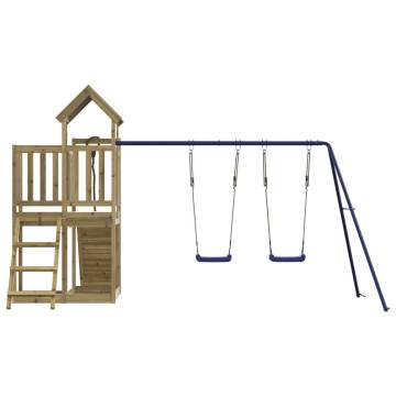 Outdoor Playset Impregnated Wood Pine - Fun for Kids