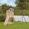 Outdoor Playset Solid Wood Pine - Fun for Your Backyard