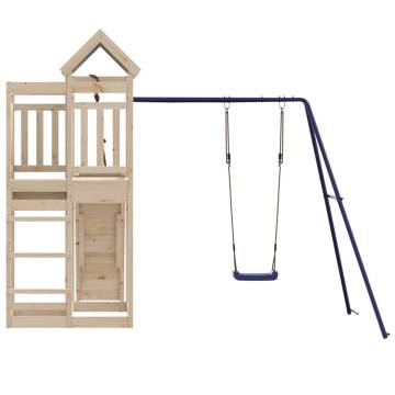 Outdoor Playset Solid Wood Pine - Fun for Your Backyard