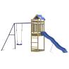 Outdoor Playset for Kids - Durable Impregnated Pine Wood