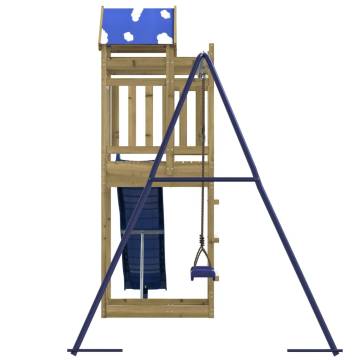 Outdoor Playset for Kids - Durable Impregnated Pine Wood