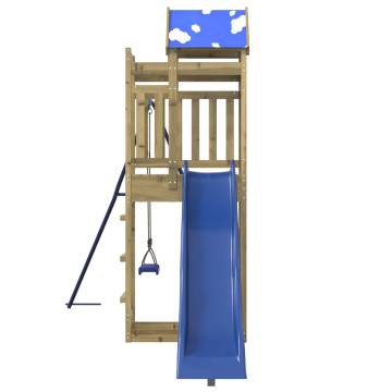 Outdoor Playset for Kids - Durable Impregnated Pine Wood