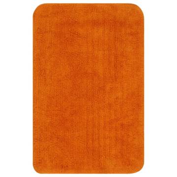 Luxurious Orange Bathroom Mat Set 2 Pieces - Hipomarket