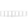 Wall Cube Shelf Set - 4 pcs White, Elegant & Functional