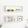 Wall Cube Shelf 2 pcs High Gloss White 80x15x26.5cm Engineered Wood Colour high gloss white Size 80 x 15 x 26.5 cm Quantity in Package 2 Number of Pieces 1 