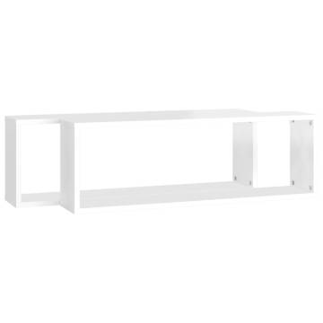 Wall Cube Shelf 2 pcs High Gloss White - Stylish & Durable