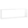 Wall Cube Shelf 2 pcs High Gloss White - Stylish & Durable