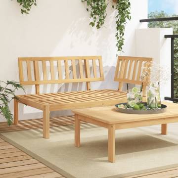 Garden Pallet Corner Sofa - Solid Wood Acacia | Hipomarket UK