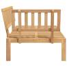 Garden Pallet Corner Sofa - Solid Wood Acacia | Hipomarket UK