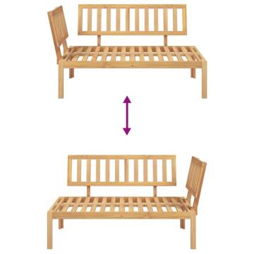 Garden Pallet Corner Sofa - Solid Wood Acacia | Hipomarket UK