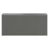 Light Grey Garden Shed - Galvanised Steel 192x440x223 cm