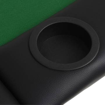 9-Player Folding Poker Table - Green 3 Fold Design