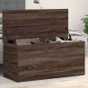 Storage Box Brown Oak 100x42x46 cm Engineered Wood Colour brown oak Size 100 x 42 x 46 cm Quantity in Package 1 