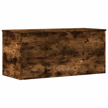 Storage Box Smoked Oak - Stylish & Durable | HipoMarket