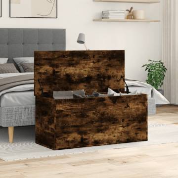 Storage Box Smoked Oak - Stylish & Durable | HipoMarket