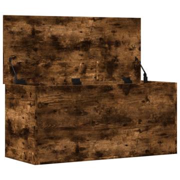 Storage Box Smoked Oak - Stylish & Durable | HipoMarket