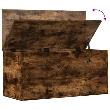 Storage Box Smoked Oak - Stylish & Durable | HipoMarket