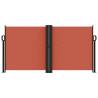 Retractable Side Awning Terracotta 120x1000 cm - Hipomarket