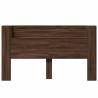 Headboard Cabinet with LED in Brown Oak | Stylish & Modern Design