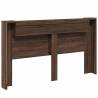 Headboard Cabinet with LED in Brown Oak | Stylish & Modern Design