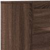 Headboard Cabinet with LED in Brown Oak | Stylish & Modern Design