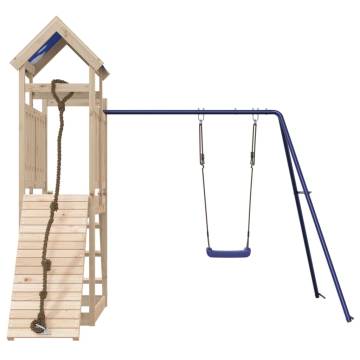 Outdoor Playset Solid Wood Pine - Fun for Kids | Hipomarket UK