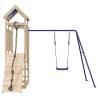 Outdoor Playset Solid Wood Pine - Fun for Kids | Hipomarket UK