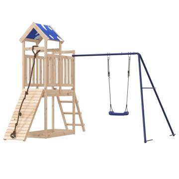 Outdoor Playset Solid Wood Pine - Fun for Kids | Hipomarket UK