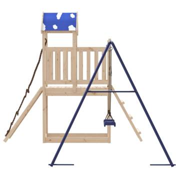 Outdoor Playset Solid Wood Pine - Fun for Kids | Hipomarket UK