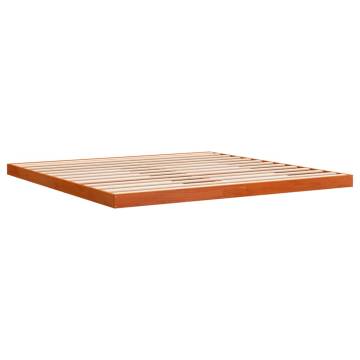 Wax Brown Super King Bed Frame - Solid Pine Wood 180x200 cm