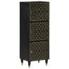 Highboard 40x33x110 cm - Solid Mango Wood Storage Cabinet