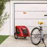 Pet Bike Trailer Red Oxford Fabric and Iron Colour red Size 137 x 68 x 72 cm 