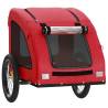 Red Pet Bike Trailer - Durable Oxford Fabric & Iron Design