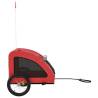 Red Pet Bike Trailer - Durable Oxford Fabric & Iron Design