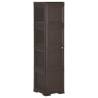 Plastic Cabinet 40x43x164 cm Wood Design Brown Colour brown Size 40 x 43 x 164 cm Quantity in Package 1 Number of 