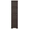 Plastic Cabinet 40x43x164 cm - Wood Design Brown | HiPoMarket