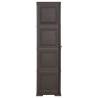 Plastic Cabinet 40x43x164 cm - Wood Design Brown | HiPoMarket