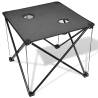 Foldable Camping Table Grey - Durable & Portable | HipoMarket UK