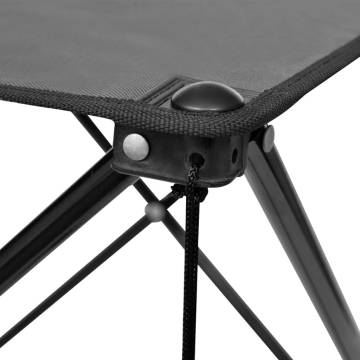 Foldable Camping Table Grey - Durable & Portable | HipoMarket UK