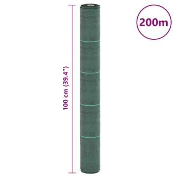 Weed Membrane Green 1x200m PP | Effective Weed Control