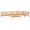 5 Piece Solid Wood Acacia Garden Pallet Sofa Set | Hipomarket