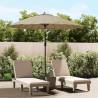 Outdoor Parasol with Aluminium Pole 270 cm Taupe Colour taupe 