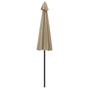 Outdoor Parasol with Aluminium Pole - 270 cm Taupe | HipoMarket