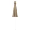 Outdoor Parasol with Aluminium Pole - 270 cm Taupe | HipoMarket