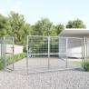 Mesh Garden Gate Silver 350x175 cm | Galvanised Steel