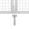 Mesh Garden Gate Silver 350x175 cm | Galvanised Steel