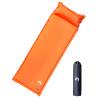 Self Inflating Camping Mattress with Pillow - 1-Person Orange